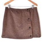 prAna ✨ Wool Blend Nicky Wrap Espresso Brown Mini Skirt✨ Photo 2