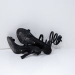 Raye Teslik Butterfly Crystal Jewel Diamond Ankle Wrap High Heels Shoes Black Photo 3