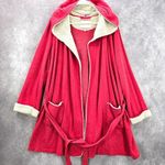 Victoria Secret Pink Sherpa VS Logo Hood M/L Oversized Robe Size M Photo 0