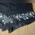 LA Hearts Pacsun Women's Black Shorts,White Embroidery,Lace Trim,Size M,Relaxed Photo 2
