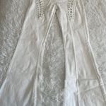 Edikted White Tie Up Flare Jeans Photo 0