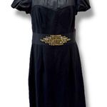 NWT NUE by Shani Size 12 Black Dress Built Photo 0