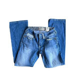 Ariat Real Denim Women's Blue Straight Leg Belt Looped Distressed Jean Size 28s Photo 7