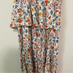 Strut & Bolt  White Floral Asymmetrical Midi Dress size Small Photo 8