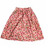 Modcloth Pink Strawberry A-Line Midi Skirt Size 6 Photo 3