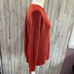 VERO MODA  Orange Ribbed Crew Neck Sweater Photo 1