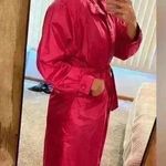 Barbie Pink Vintage Trenchcoat Pink Trench Nylon Trench Womens 5/6 Photo 4