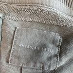 American Eagle  Women’s Oversized Big Hug Reverse Sweatshirt Green Cotton Size S Photo 3