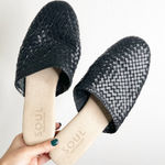 Naturalizer  Soul Black Woven Leather Mules Slip On Shoes Size 10 Photo 0