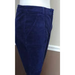 Modcloth NEW Navy Blue Stretch Corduroy Skinny Pants with Pockets Medium Photo 3