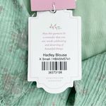 NWT Ivy City Co Hadley Blouse Pistachio Green Floral Lace Trim Collar Size XS Photo 12
