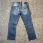Silver Jeans  Womens 27/22.5 Blue Faded Suki Capri Mid Rise Photo 5