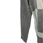 Alfred Dunner  Women's Silver Sparkly Waterfall Open Cardigan Size S Photo 3