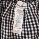Tommy Bahama Black Gingham Dress Off Shoulder Ruffle Trim Casual Mini Medium Photo 3