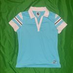FootJoy Women’s Blue and White Polo Shirt size XS Photo 0