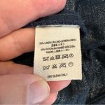 Free People Linen Blend Metallic Navy Ikat Pattern Pants Size Small Photo 5