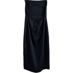 Aritzia Babaton Success Dress MIDI Slip Minimalist Dark Navy Slit Strappy 4 Photo 5