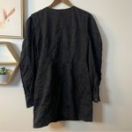 & Other Stories & Other Stories Puff-Sleeve Button Detail Denim Mini Dress in Washed Black sz 8 Photo 2