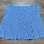 IBKUL 16” High Rise Mini Check Flounce Golf Tennis Skirt Skort Blue Size Small Photo 0
