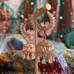 Pink Rose Gold Earrings Photo 0