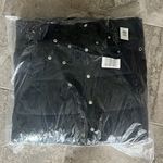 AQUA Puffer Trench Coat, Hooded Quilted Jacket in Black, Size M New w/Tag $298 Photo 3