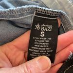 American Bazi Tad Denim Bomber Jacket Distressed Womens Small Photo 7