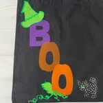 Handmade Vintage Halloween Witchy Boo and Black Cat Tote Bag Photo 1
