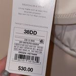 Shade & Shore White Structured Underwire Bra Swim Top Size 38DD Photo 3