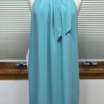 BCBGMAXAZRIA NWT Ocean Teal Doris Halter Mini Dress Size Medium Photo 2