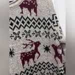 Reindeer Tunic Sweater Sz L EUC Adorable perfect for holidays Tan Size L Photo 1