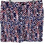 Christopher & Banks  Colorful Straight Short Cotton Patriotic Skirt Size 12 Photo 0