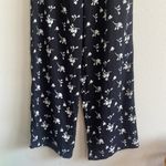 Xhilaration NWT  Floral Black and White Women's Flare Pants Size L Photo 5