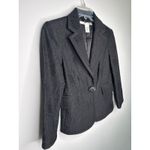 Diane Von Furstenberg Vintage  DVF Black Lace Blazer formal crystal button Size 0 Photo 13