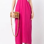 Mara Hoffman Laila halterneck midi dress in raspberry pink M Photo 0