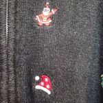 Studio Works Vintage  Woman’s Thick Knit Christmas Seasonal Sweater Jacket Photo 2