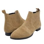Jack Rogers  Pippa Suede Chelsea Boot Oak Leather Pull-On Bootie Women’s Size 9 Photo 2