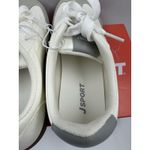 New J Sport Cecily Women’s Sneaker Suede White/Grey Low Top Shoes Size 7 US White Photo 6