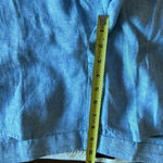 Talbots  Light Blue Linen Cropped Pants Size 6 Photo 3