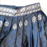 Lashkaraa Embroidered Satin Lehenga Black and Gold XS/S Size undefined Photo 9