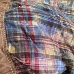 Ruffled Drawstring Bag Backpack Plaid Brown Frills Y2K Casual Lizzie McGuire Green Photo 10