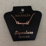 Amanda Name Necklace Gold Photo 0