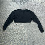 Miss Sixty Elizabeth Sulcer X  Palmer Girls Long Sleeve Crop Top Black XS Photo 4