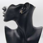 Debby Beaded Mini Gold Hoops Photo 2