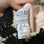 NEW NWT Azzure Couture FM511 black ivory embellished beaded mermaid prom dress Size 2 Photo 9