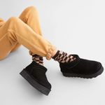 BEARPAW Retro Super Shorty Platform Leather Ankle Boots, NWT, Size 9 Photo 1