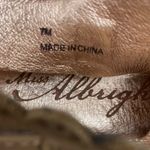 Anthropologie Miss Albright Peep Toe Cutout Sling Back Ankle Boots Brown Size 7M Photo 10