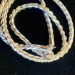 925 sterling silver unisex Necklace Men Twisted Chain 20 inches Necklace Photo 0