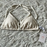 ANDIE  Swim The String bikini top textured fabric in coco size Large Photo 0