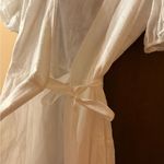 Tanya Taylor Kimora Mini Cotton Wrap Dress in Optic White Photo 5