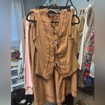 Free People Gesibelle Embroidered Set NWT Retail $168 color Natural Size Med Photo 4